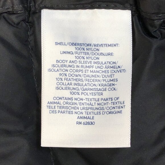 Lands End Womens Black Down Puffer Full Zip Long Vest Size 2X (20-22 W) - Picture 6 of 10